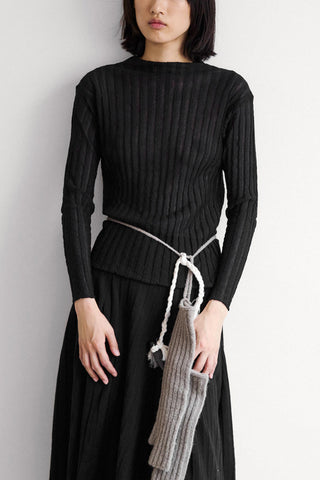 Soyosoyo Knit Top in Black