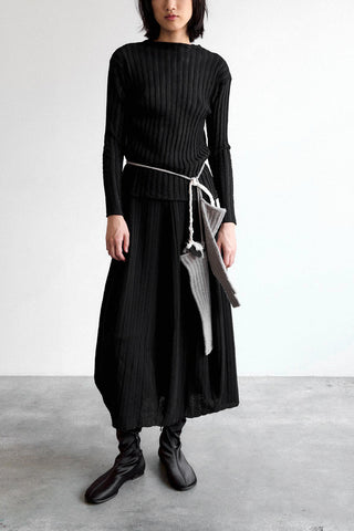 Soyosoyo Knit Top in Black