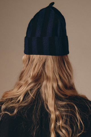 Ukiyo Hat in Midnight Blue/Black