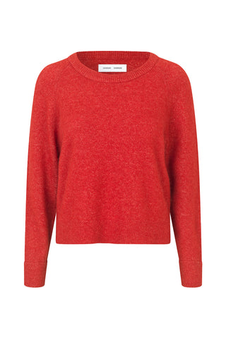 Nor Short Sweater in Scarlet Sage