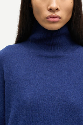 Nola Turtleneck in Medieval Blue