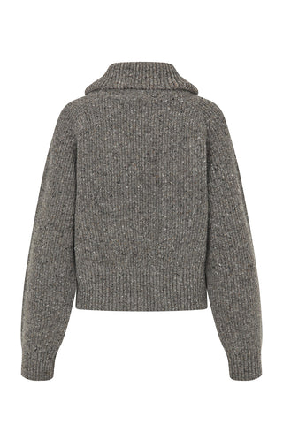 Saamandy Turtleneck in Lead Gray Melange