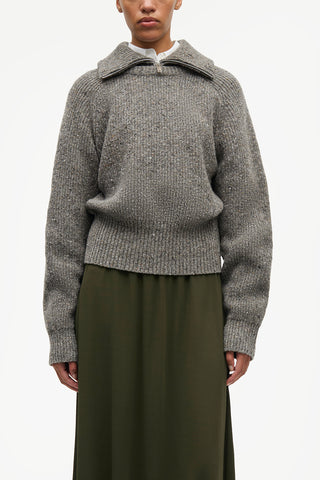 Saamandy Turtleneck in Lead Gray Melange