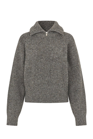 Saamandy Turtleneck in Lead Gray Melange
