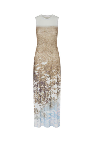 Saangel Dress in Hazy Fields