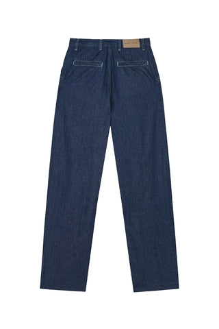 Saharper Pleat Jeans in Soft Denim