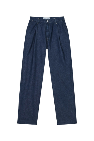 Saharper Pleat Jeans in Soft Denim
