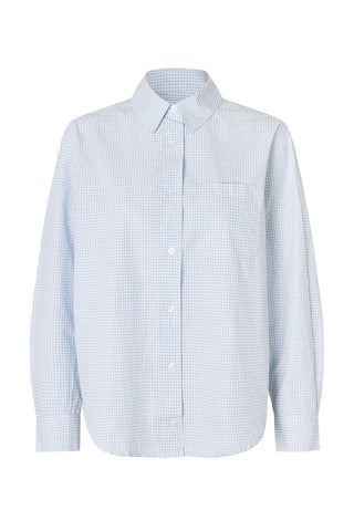 Salova Pocket Shirt in Blue Check