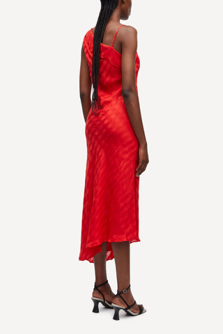 Samarina Dress in Flame Scarlet
