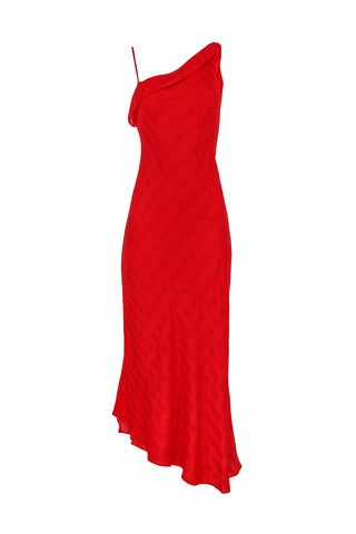 Samarina Dress in Flame Scarlet