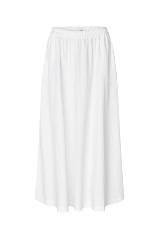 Satina Skirt in White