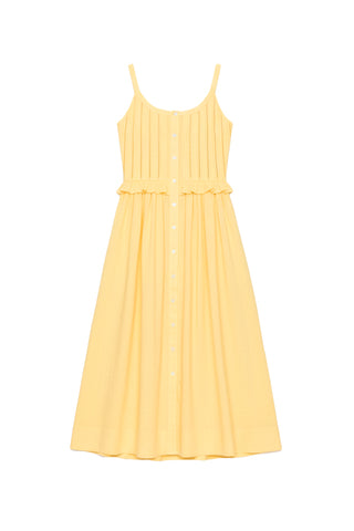 Alberte Solid Tank Dress in Yellow