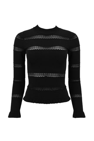 Devon Knit Top in Black