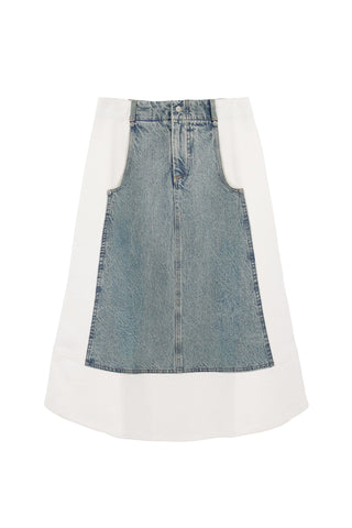 Liam Denim Skirt in Blue