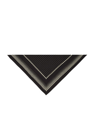 Elly Scarf in Black Polkadot