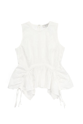 Camden Poplin Tank in White