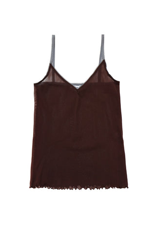 Mesh Tetti Top in Chocolate