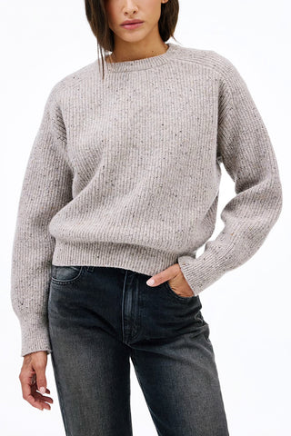Florence Crew Neck in Oatmeal Brown