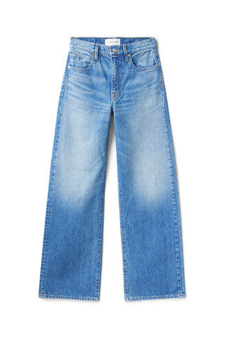 The Grace from SLVRLAKE is a high rise, wide leg pant made from premium denim. 