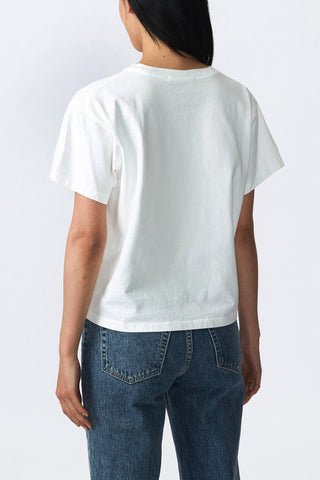 Square Tee in Natural White