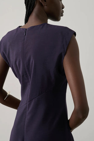 Eugenie Dress in Violet Fonce