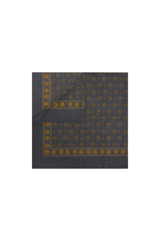 Foulard Classique Scarf in Anthracite/Kaki