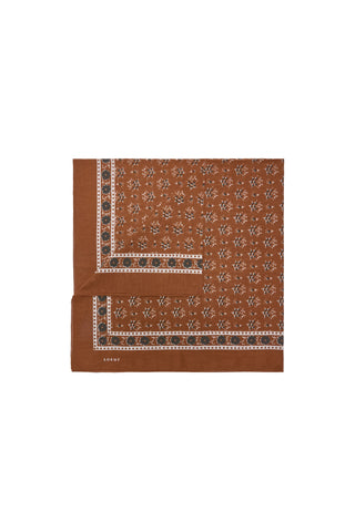 Foulard Classique Scarf in Caramel/Anthracite