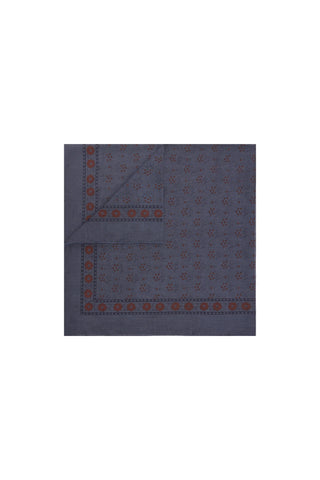 Foulard Classique Scarf in Navy/Figue