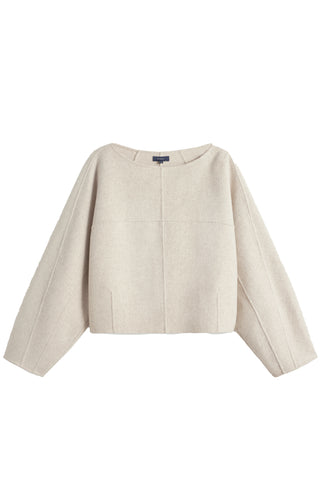 Hora Top in Ecru/Gris