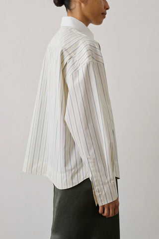 Idesia Shirt in Ecru/Bleu