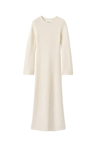Boucle Dress in Feather White