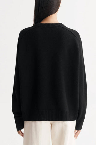 Boyfriend Crewneck in Black