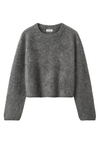 Brushed Crewneck in Grey