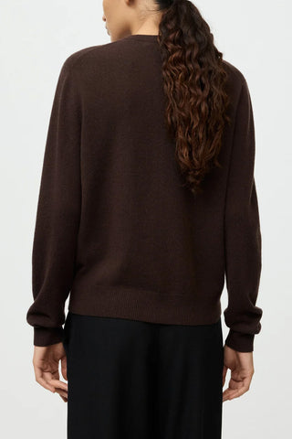 Cashmere Cardigan in Mocha