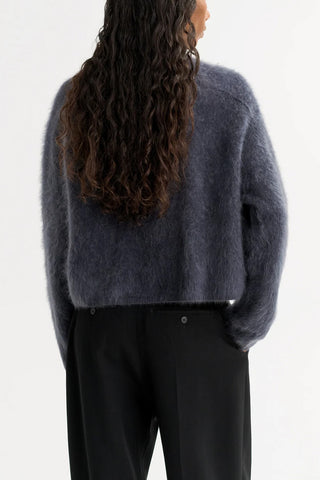 Brushed Crewneck in Anthracite