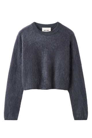 Brushed Crewneck in Anthracite