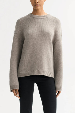 Chunky Crewneck in Greige