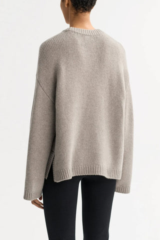 Chunky Crewneck in Greige