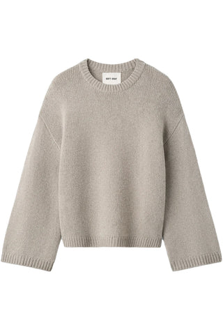 Chunky Crewneck in Greige