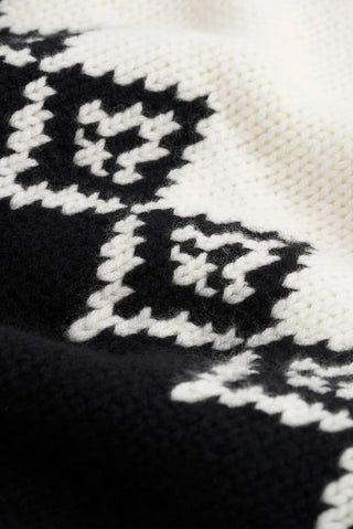 Fair Isle Crewneck in Black