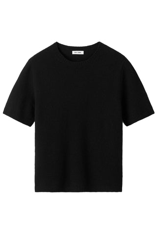 Oversized Cashmere T-Shirt in Black
