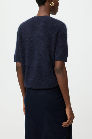 Brushed Short Sleeve in Navy