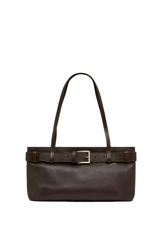 Belt Detail Baguette in Coffee