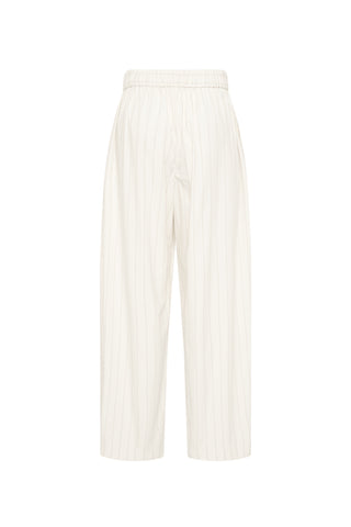 Everyday Relaxed Pants in Ecru Stripe