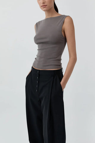 Organic Cotton Ballerina Top in Clay