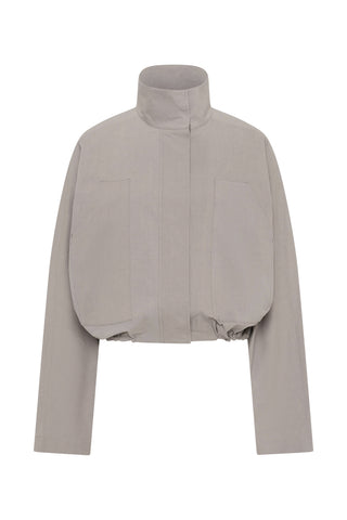 Technical Cotton Carpenter Jacket in Grey Stone