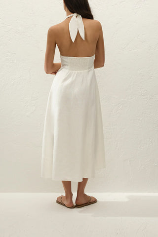Bianca Midi Dress in White