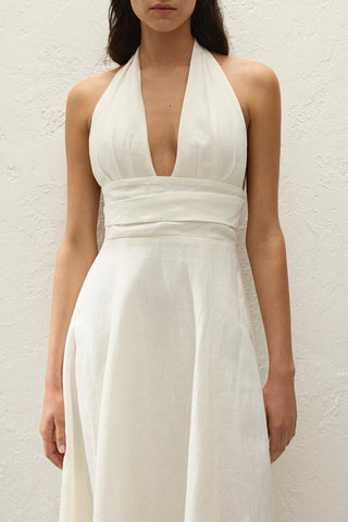 Bianca Midi Dress in White