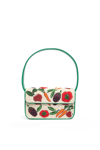 Tommy Beaded Bag in Crudite
