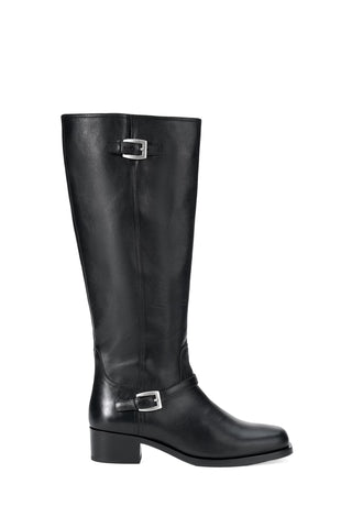 Brooklyn Flat Boot in Black